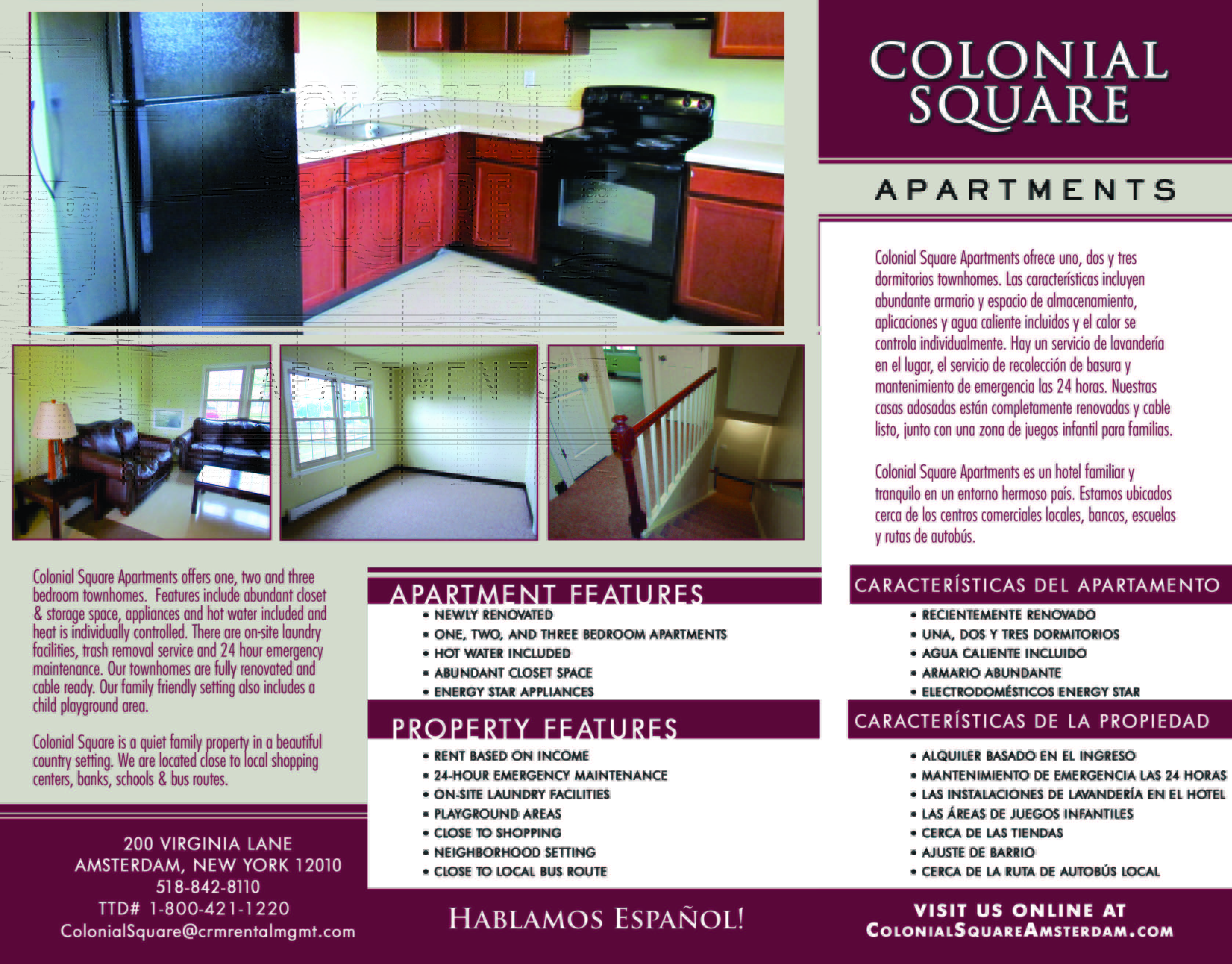 Colonial Square Brochure Page 2 of 2 