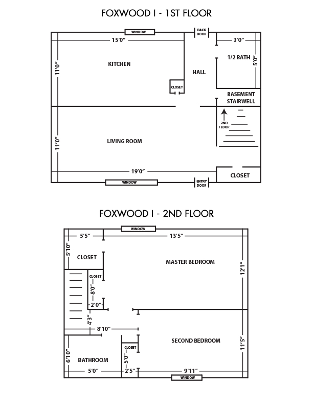 Foxwood I Floor Plan 