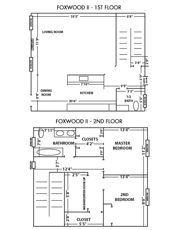 Foxwood II Floor Plan