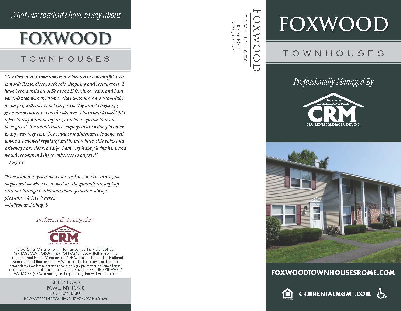 Foxwood Brochure Page 1 of 2