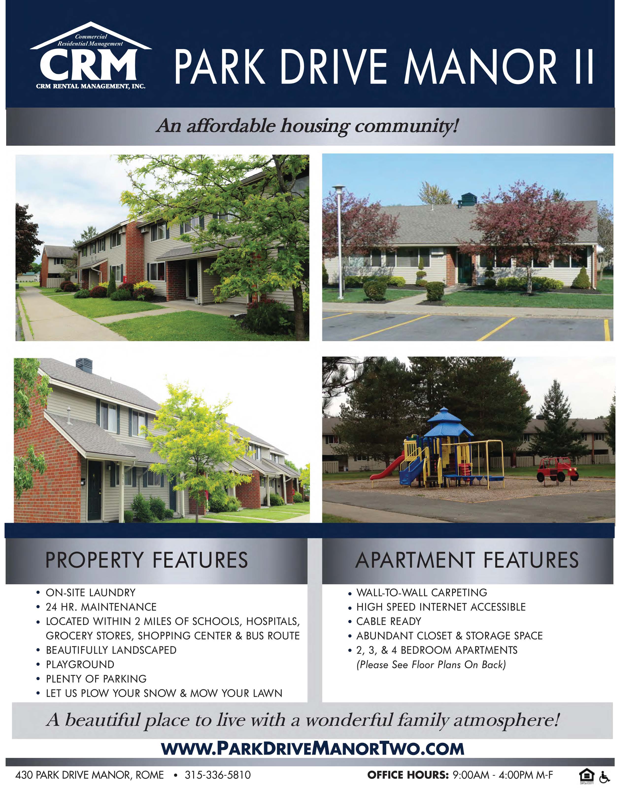 Park Drive Manor 2 Brochure Page 1 of 2