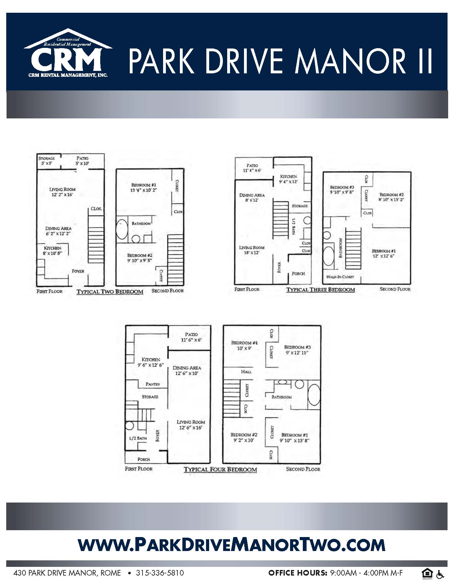 Park Drive Manor 2 Brochure Page 2 of 2